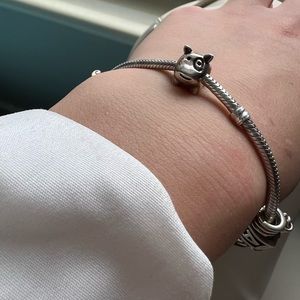 Pandora Doggie Dog Charm Sterling Silver Retired 925 ALE